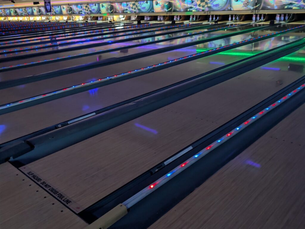 Lanes lit up for cosmic bowling at Northside Lanes